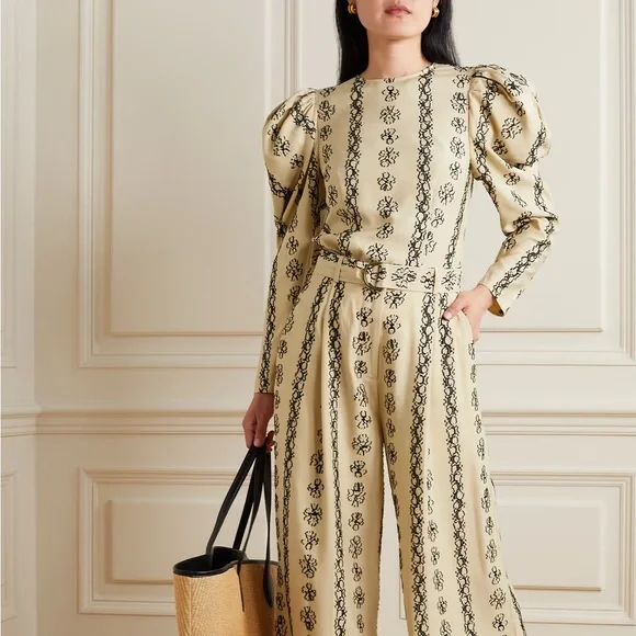 Layla fil coupé silk-blend blouse - Picture 2 of 9